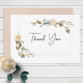 Cartões de agradecimentos de Casamento de Frame Fl
