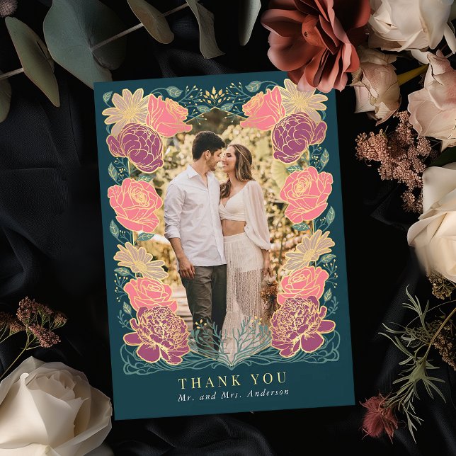 Cartões de agradecimentos de Casamento de Jardim E (Criador carregado)