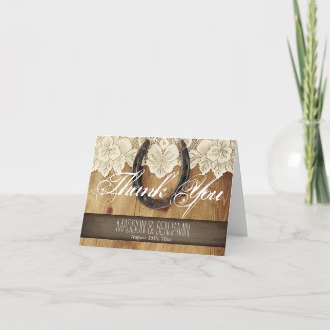 Cartões de agradecimentos de Casamento de Locais d (Frente)