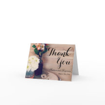 Cartões de agradecimentos de Casamento de Madeira 