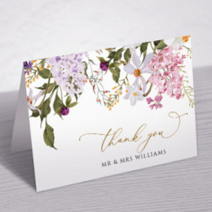Cartões de agradecimentos de Casamento de Meadow W