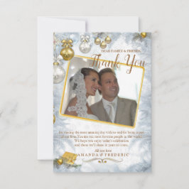 Cartões de agradecimentos de Casamento de Natal Br