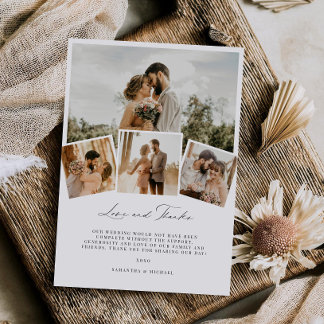 Cartões de agradecimentos de Casamento de Obrigado