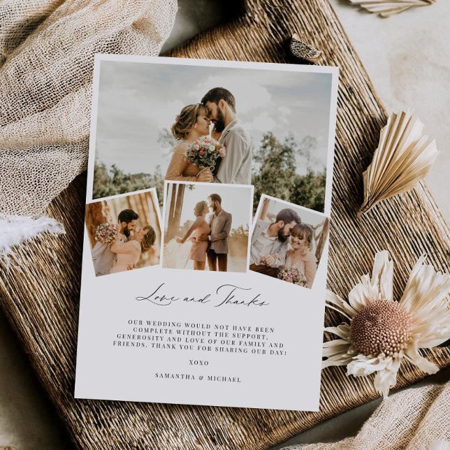 Cartões de agradecimentos de Casamento de Obrigado (Criador carregado)