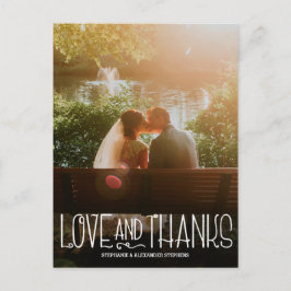 Cartões de agradecimentos de Casamento de Obrigado