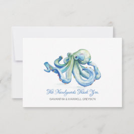 Cartões de agradecimentos de Casamento de Octopus