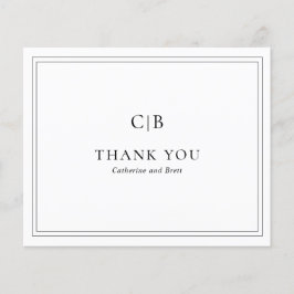 Cartões de agradecimentos de Casamento de Orçament