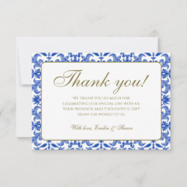 Cartões de agradecimentos de Casamento de Padrão B