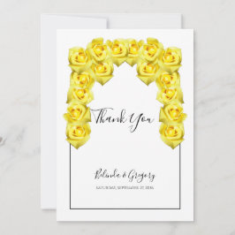 Cartões de agradecimentos de Casamento de Rosas Am