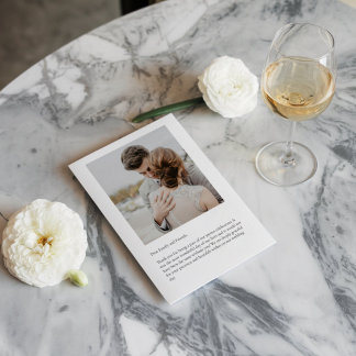 Cartões de agradecimentos de Casamento de Script C