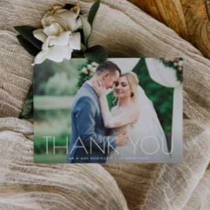 cartões de agradecimentos de casamento de texto mí