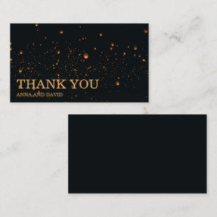 Cartões de agradecimentos de Casamento do Céu de F