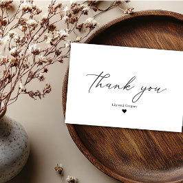 Cartões de agradecimentos de Casamento do Coração 