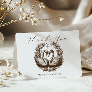 Cartões de agradecimentos de Casamento do Lago de