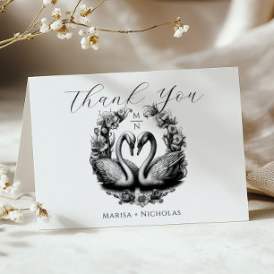 Cartões de agradecimentos de Casamento do Lago Swa