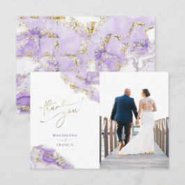 cartões de agradecimentos de casamento do mármore