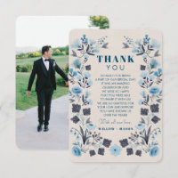 Cartões de agradecimentos de Casamento do Modern B