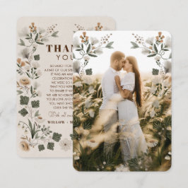 Cartões de agradecimentos de Casamento do Modern B