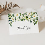 Cartões de agradecimentos de Casamento Dobrado do<br><div class="desc">Este cartões de agradecimentos de casamento dobrado no outono verde é perfeito para um casamento rústico. O design apresenta elegantes pedras brancas de aquarela com folhagem verde. Personalize o dentro da placa com seus nomes e uma mensagem de obrigado. Ou deixe o vazio da seção de mensagens e escreva uma...</div>