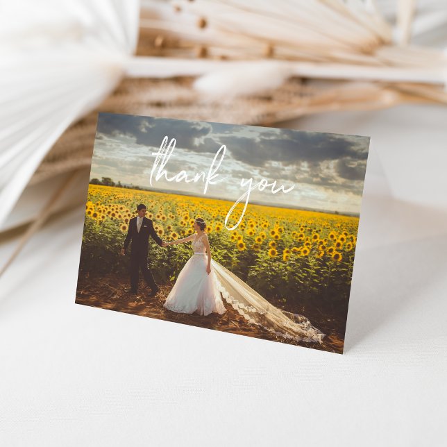 Cartões de agradecimentos De Casamento Dobrado - S (Criador carregado)