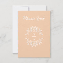 Cartões de agradecimentos de Casamento Elegante Mi