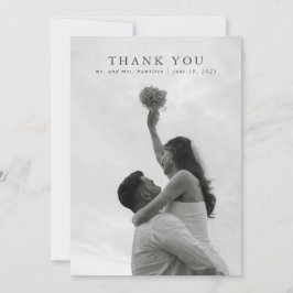 Cartões de agradecimentos de Casamento Elegante Ro