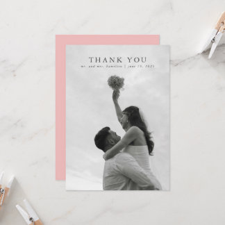 Cartões de agradecimentos de Casamento Elegante Ro