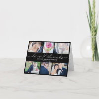 Cartões de agradecimentos de Casamento Escrevendo 