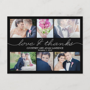 Cartões de agradecimentos de Casamento Escrevendo 