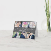 Cartões de agradecimentos de Casamento Escrevendo