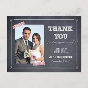 Cartões de agradecimentos de Casamento Estrelado