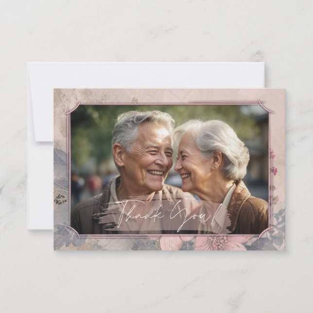 Cartões de agradecimentos de Casamento Fashiado El (Frente)