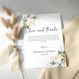Cartões de agradecimentos de Casamento Floral de R