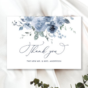 Cartões de agradecimentos de Casamento Floral Dust