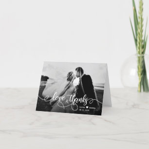 Cartões de agradecimentos de Casamento Fotográfi