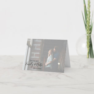 Cartões de agradecimentos de Casamento Fotográfi