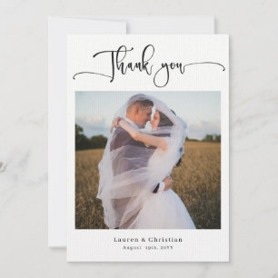 Cartões de agradecimentos de Casamento Fotográfico