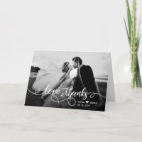 Cartões de agradecimentos de Casamento Fotográfico