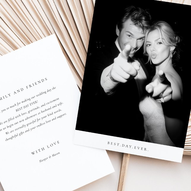 cartões de agradecimentos De Casamento Fotográfico (Criador carregado)