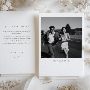 cartões de agradecimentos De Casamento Fotográfico