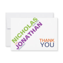 Cartões de agradecimentos de Casamento Gay da Tipo