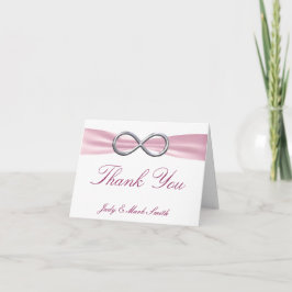 Cartões de agradecimentos de Casamento Infinito Ro