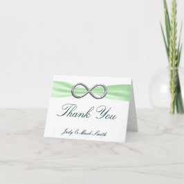 Cartões de agradecimentos de Casamento Infinito Ve