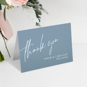 Cartões de agradecimentos de Casamento Minimalista