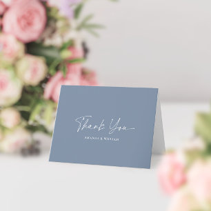 Cartões de agradecimentos de Casamento Minimalista