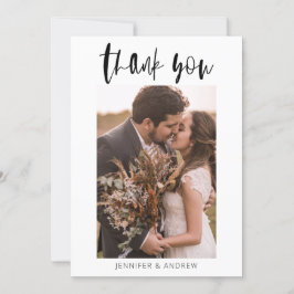 Cartões de agradecimentos de Casamento Minimalista