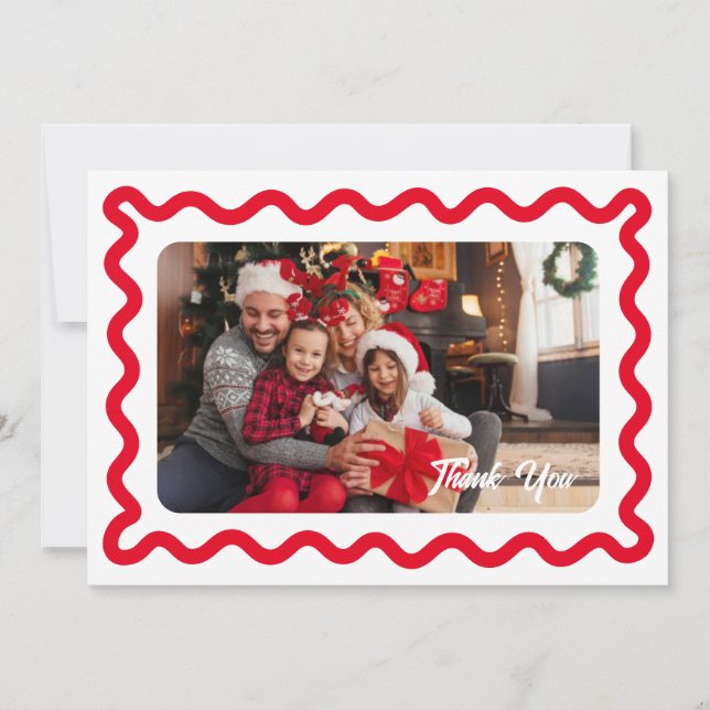 Cartões de agradecimentos de Casamento Moderno (Frente)