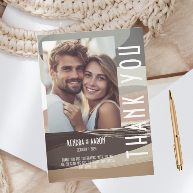 Cartões de agradecimentos de Casamento Oleícola Ca (Criador carregado)