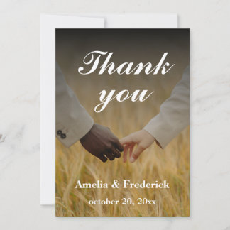 Cartões de agradecimentos de Casamento Personaliza