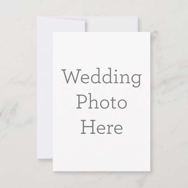 Cartão de agradecimento folha única 8.9 cm x 12.7 cm (Frente)